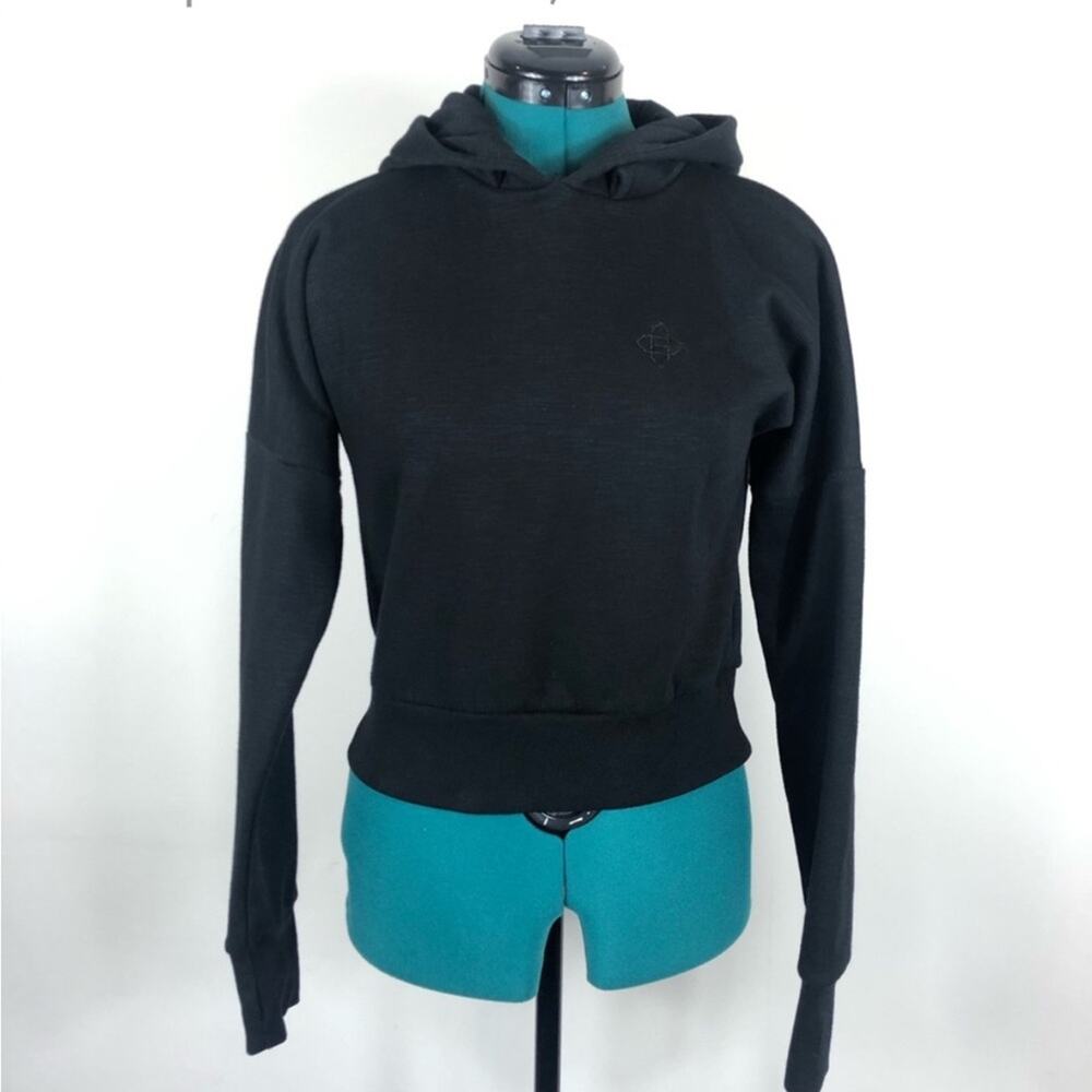 Beast mode black crop hoodie sweatshirt